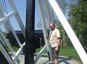 No 271- Tony operating lift bridge at Wrenbury